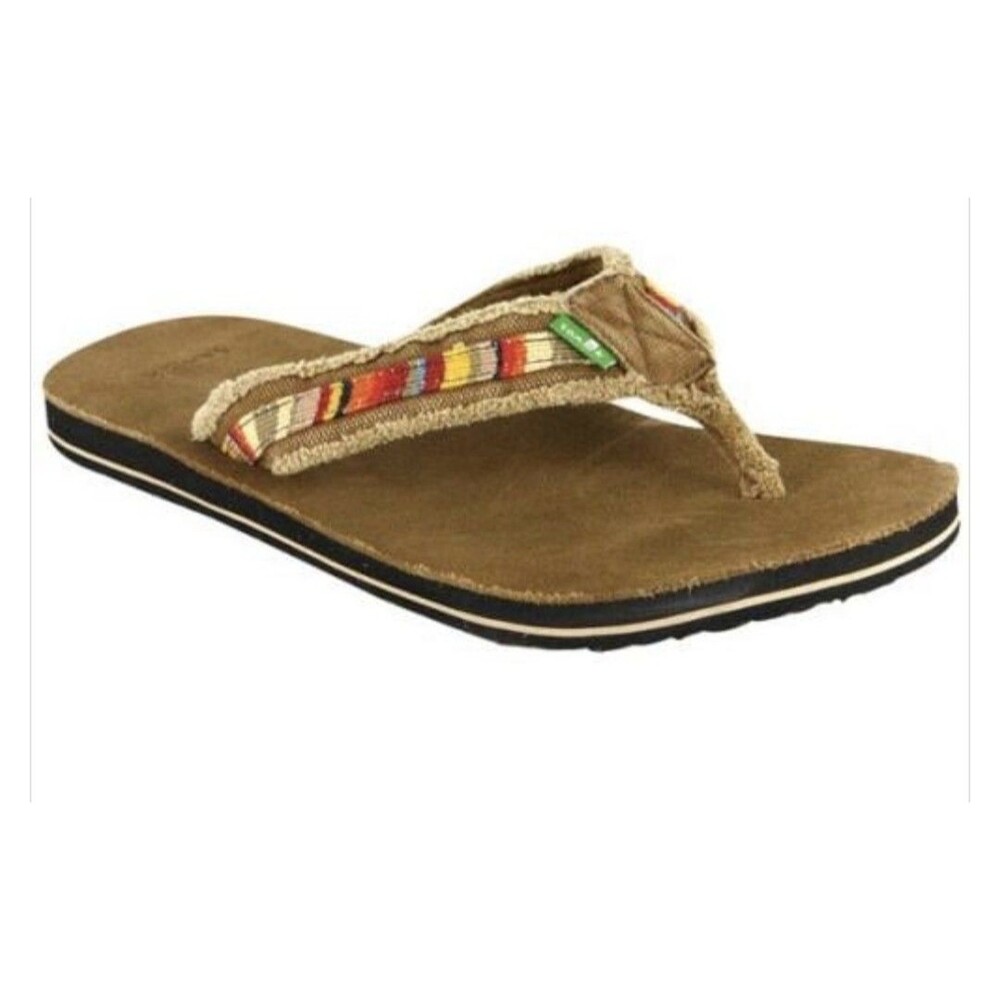 Sanuk Fraid SO MULTI  Men’s Flip Flops Size 13 SHOE BIN 3